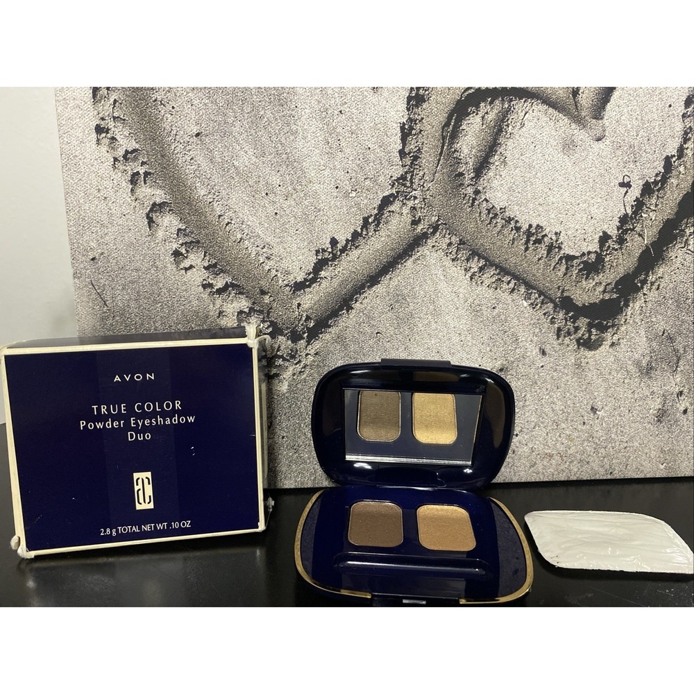 Avon Powder Eyeshadow Duo #5 Bronze /‎ Gold Eye Shadow New